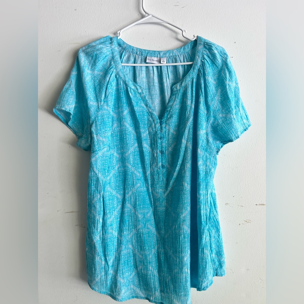 Kim Rogers Blue Blouse